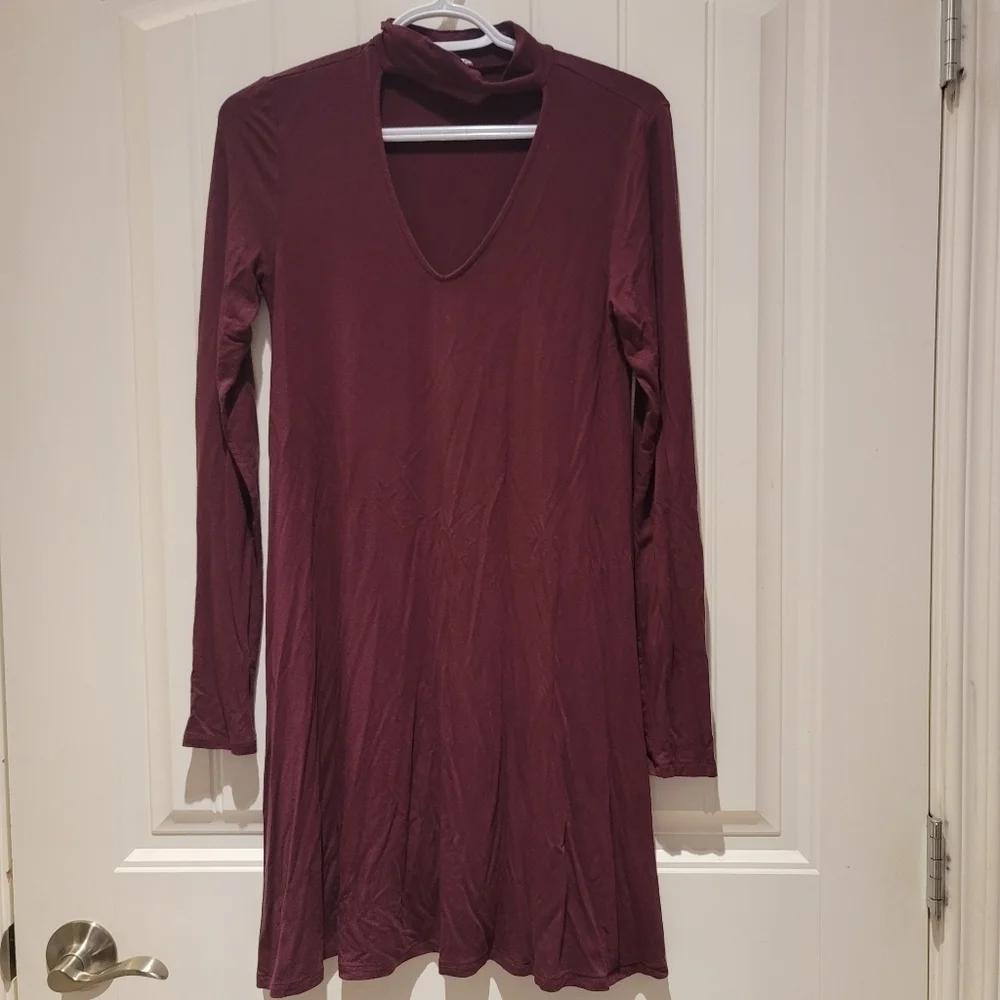 long sleeve dress garage Long Sleeve Open Back Dress